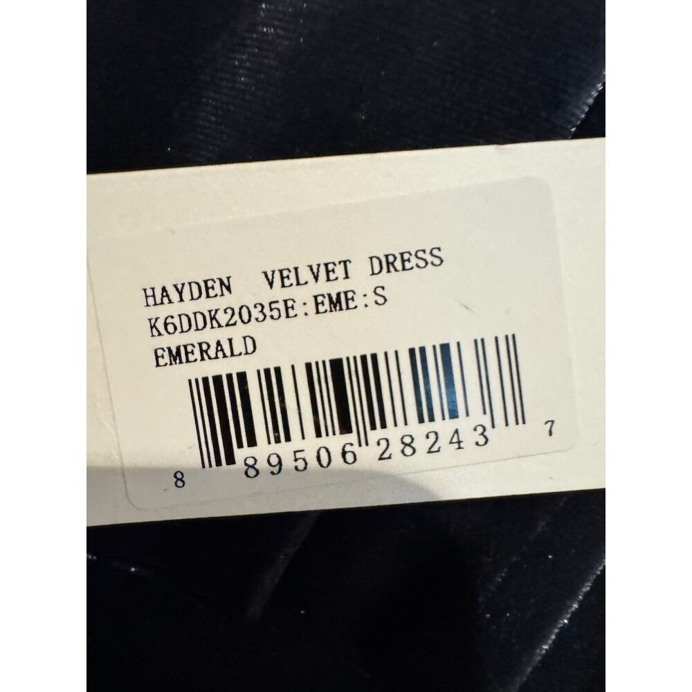 Bishop Young NEW Hayden Blue Velvet Sleeveless Structured Dress SMALL Party - Picture 8 of 8